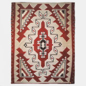 INDIAN (gesimuleerde) ventilatordoekjes Fleece Deken (Voorkant)