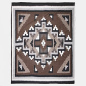 INDIAN (gesimuleerde) ventilatordoekjes Fleece Deken (Voorkant)