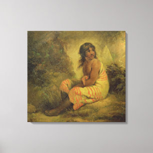 Indian Girl, 1793 (oil on canvas mounted on panel) Afdruk