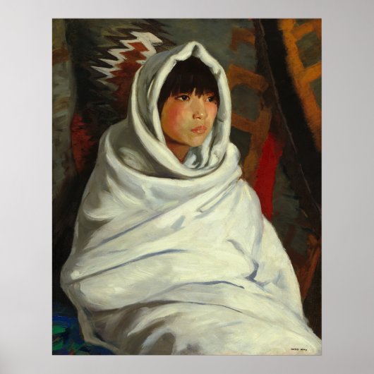 Indian Girl - Robert Henri Fine Art Poster (Voorkant)