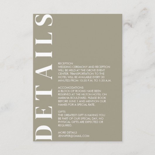 Indian Grullo — Kaart van de Enclosure (Voorkant)