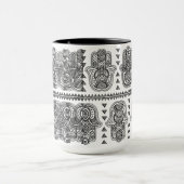 Indian Hand Drawn Hamsa Doodle Mok (Midden)