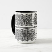 Indian Hand Drawn Hamsa Doodle Mok (Voorkant links)