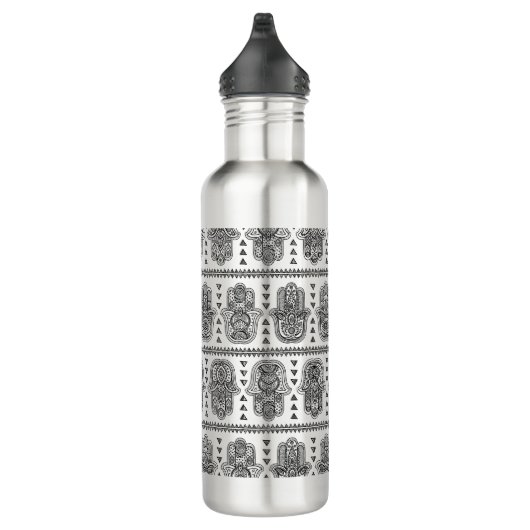 Indian Hand Drawn Hamsa Doodle Waterfles (Rechts)