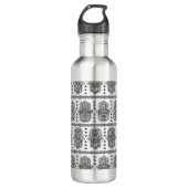 Indian Hand Drawn Hamsa Doodle Waterfles (Voorkant)