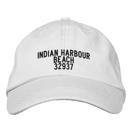 Indian Harbour Beach Florida Hoed Geborduurde Pet (Voorkant)
