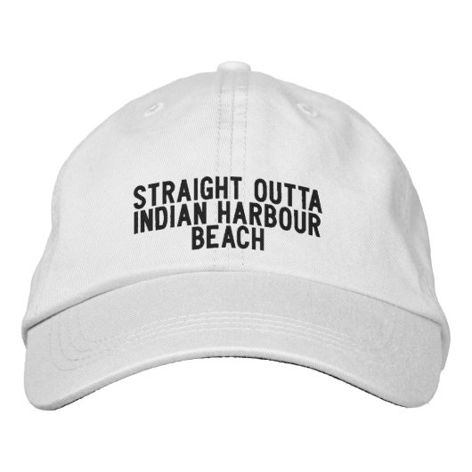 Indian Harbour Beach Florida Hoed Geborduurde Pet (Voorkant)
