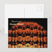 Indian Hawa mahal Jaipur postkaart (Voorkant / Achterkant)