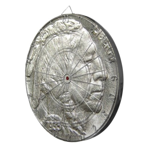 INDIAN HEAD NICKEL DARTBORD (Voorkant Rechts)