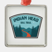 Indian Head Rail Trail Metalen Ornament (Voorkant)