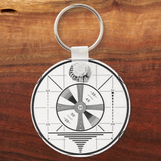 Indian Head Television Test Pattern Sleutelhanger (Voorkant)