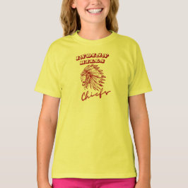 Indian Hills Chiefs Girls' Yellow School Pride T-s T-shirt