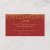 Indian Hindu Ganesh Wedding Details Enclosure Kaar Informatiekaartje (Voorkant)