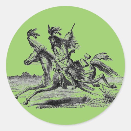 Indian Horseback Sticker (Voorkant)