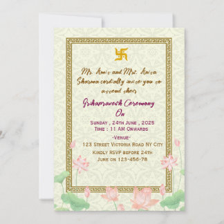 Indian Housewarming Invitations Kaart