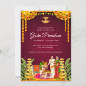 Indian Housewarming uitnodiging Gruhapravesham (Voorkant)