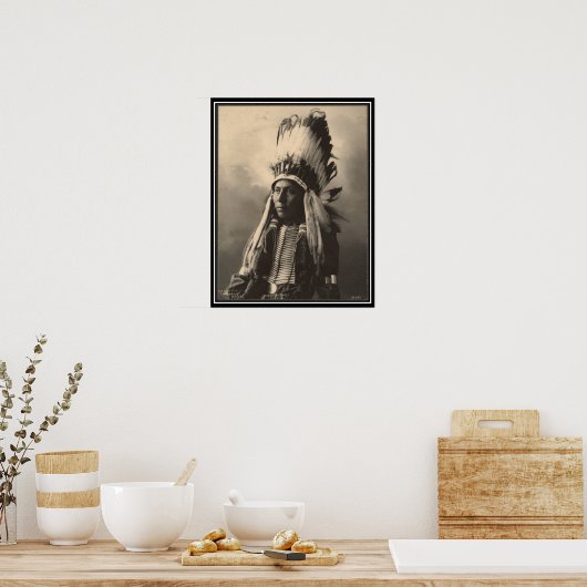  indian : Hubble Big Horse , Cheyenne - Poster (Keuken)