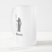 Indian Illinois Matglas Bierpul (Voorkant links)