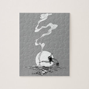 Indian in His Solitude door NC Wyeth Vintage Weste Legpuzzel