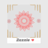 Indian-inspired design with mandalas sticker (Vel)