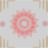 Indian-inspired design with mandalas sticker (Voorkant)
