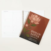 Indian Lotus Journal: Nature-Inspired Notebook for Planner (Display)
