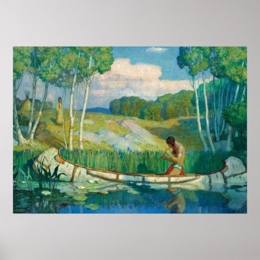 Indian Love Call, 1927, van Newell Convers Wyeth Poster (Voorkant)