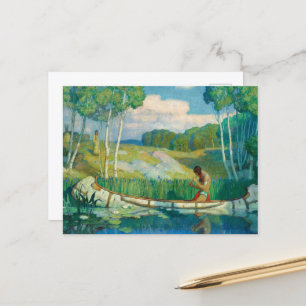 Indian Love Call van Newell Convers Wyeth Briefkaart