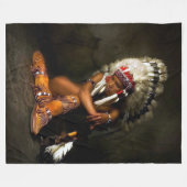 INDIAN MAIDEN Fleece Blankets (Voorkant (Horizontaal))