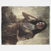 INDIAN MAIDEN FLEECE DEKEN (Voorkant (Horizontaal))