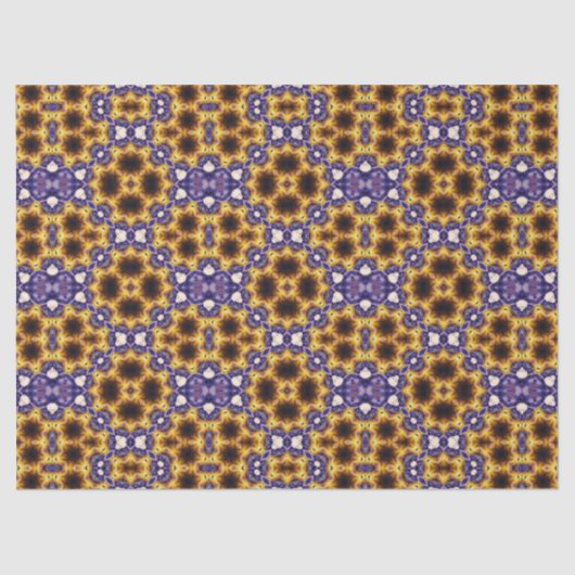 Indian Mandala Geometric Art Deco Seamless Pattern Tissuepapier (Voorkant)