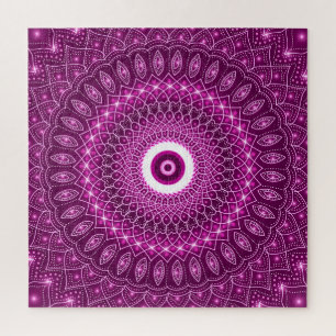 Indian Mandala roze Modern Stijlvolle Yoga Boho Sc Legpuzzel