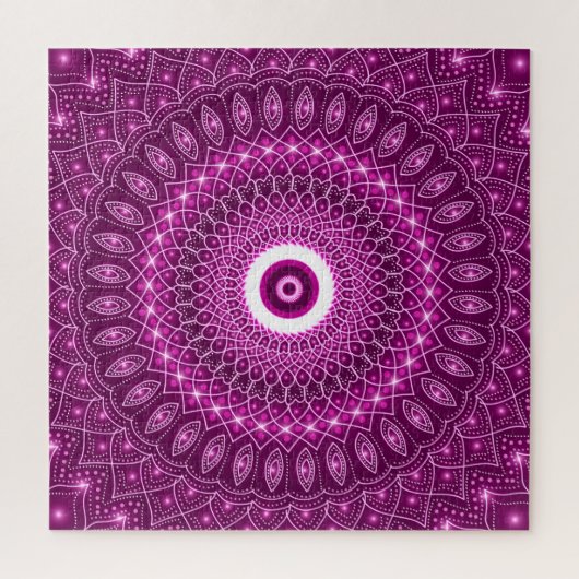 Indian Mandala roze Modern Stijlvolle Yoga Boho Sc Legpuzzel (Verticaal)