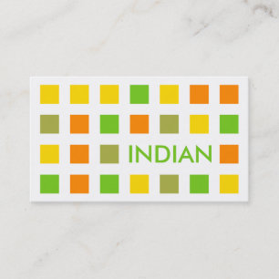 INDIAN (mod-vierkanten) Visitekaartje