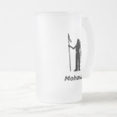 Indian Mohawk Matglas Bierpul (Voorkant rechts)