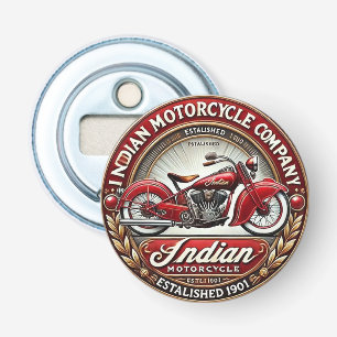 Indian Motorcycle Button Flesopener