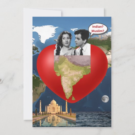 Indian Muslim Feestdagenkaart (Voorkant)