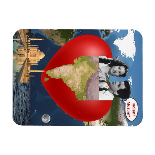 Indian Muslim Magneet (Horizontaal)