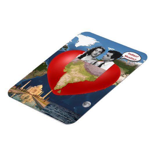 Indian Muslim Magneet (Linkerzijde)