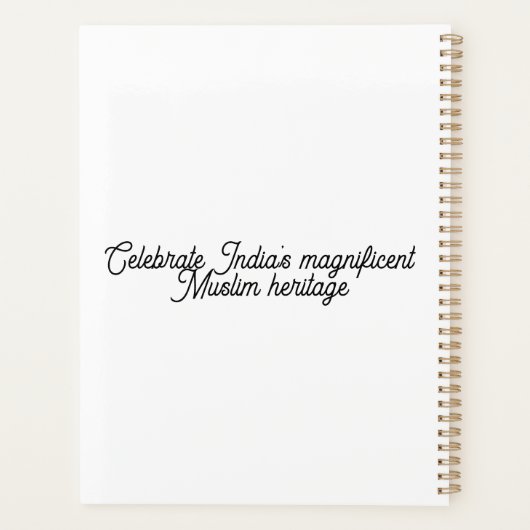 Indian Muslim Planner (Achterkant)