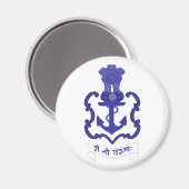 Indian Navy Crest, India Magneet (Voorkant / Achterkant)