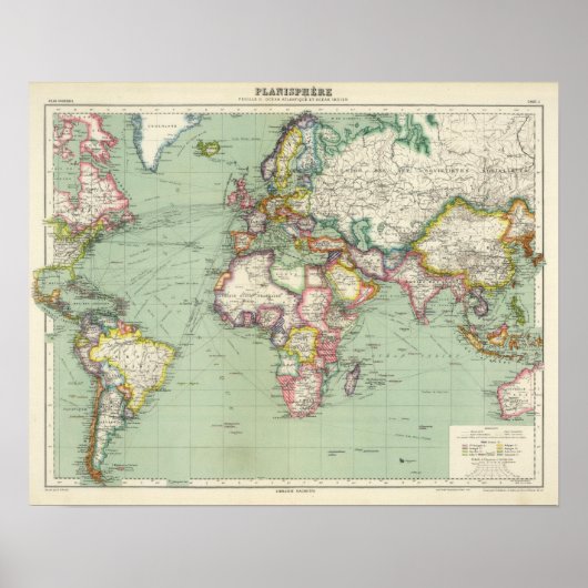 Indian Ocean, Atlantic Ocean Poster (Voorkant)