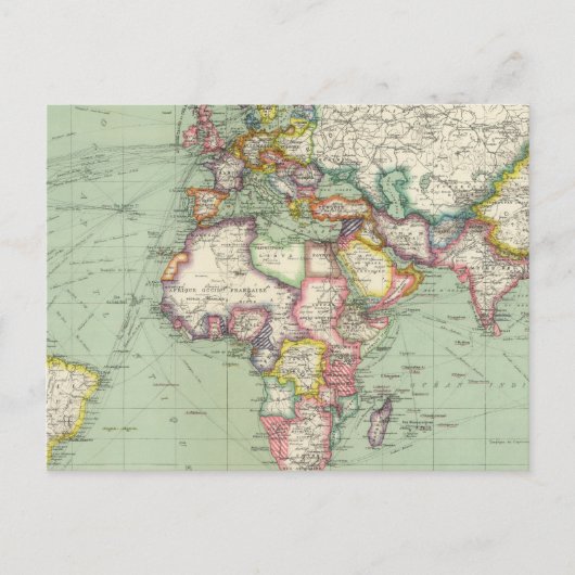 Indian Ocean, Atlantische Ocean Briefkaart (Voorkant)