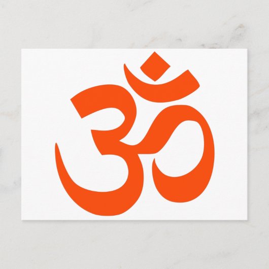 Indian Om Symbol Briefkaart (Voorkant)