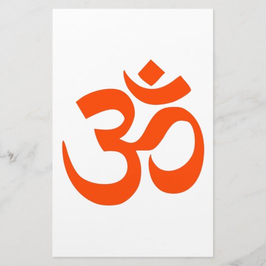 Indian Om Symbol Briefpapier (Voorkant)