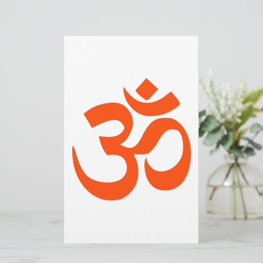 Indian Om Symbol Briefpapier