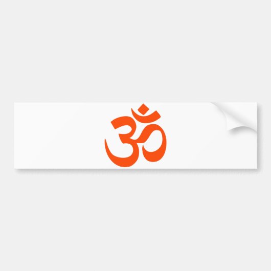 Indian Om Symbol Bumpersticker (Voorkant)