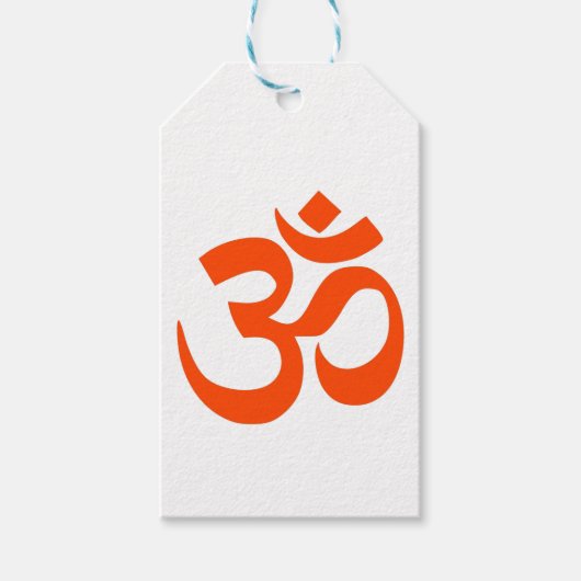 Indian Om Symbol Cadeaulabel (Voorkant)