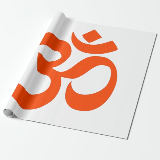 Indian Om Symbol Cadeaupapier (Uitgerold)
