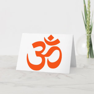 Indian Om Symbol Kaart